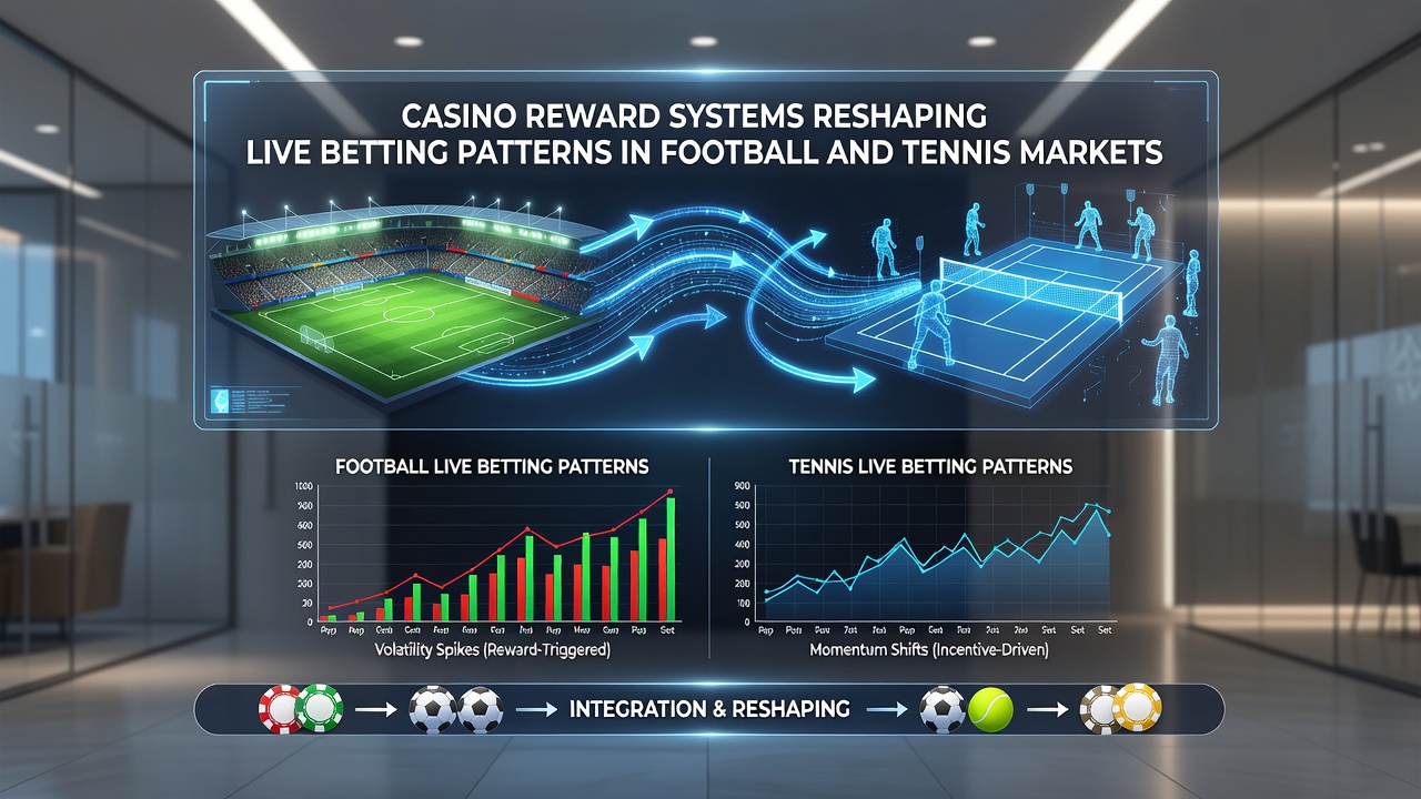 Live tennis betting interface showing reward points overlay during a match