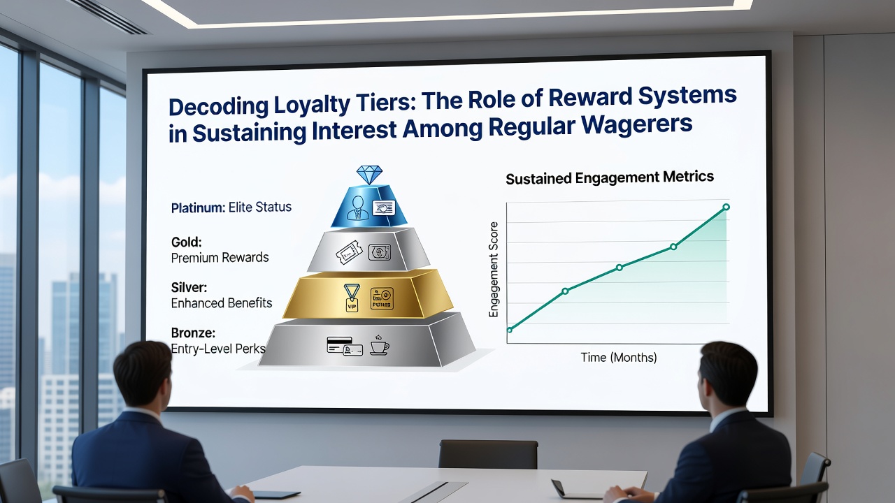 Screenshot of a mobile app displaying active loyalty rewards, progress toward next tier, and available redemption options for regular wagerers