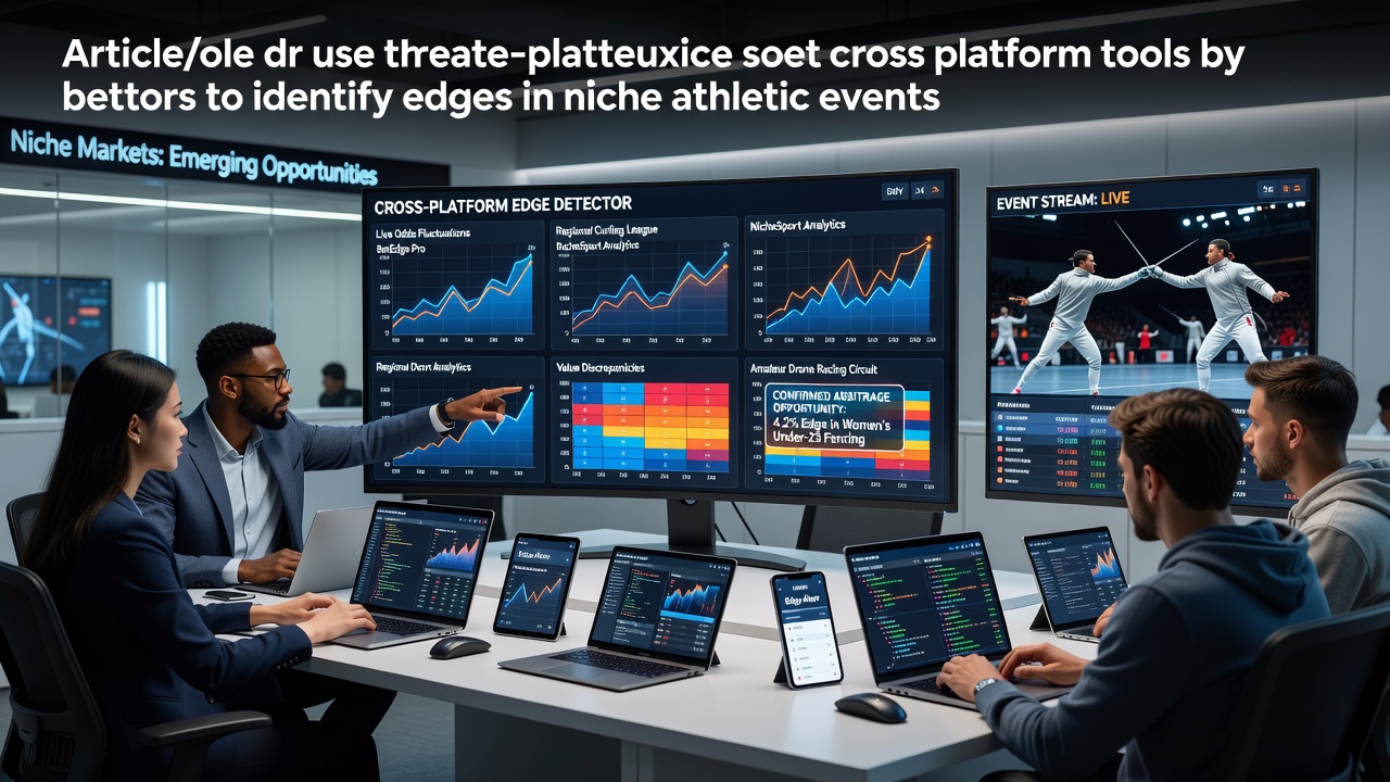 Bettors analyzing niche sports data across multiple devices and platforms