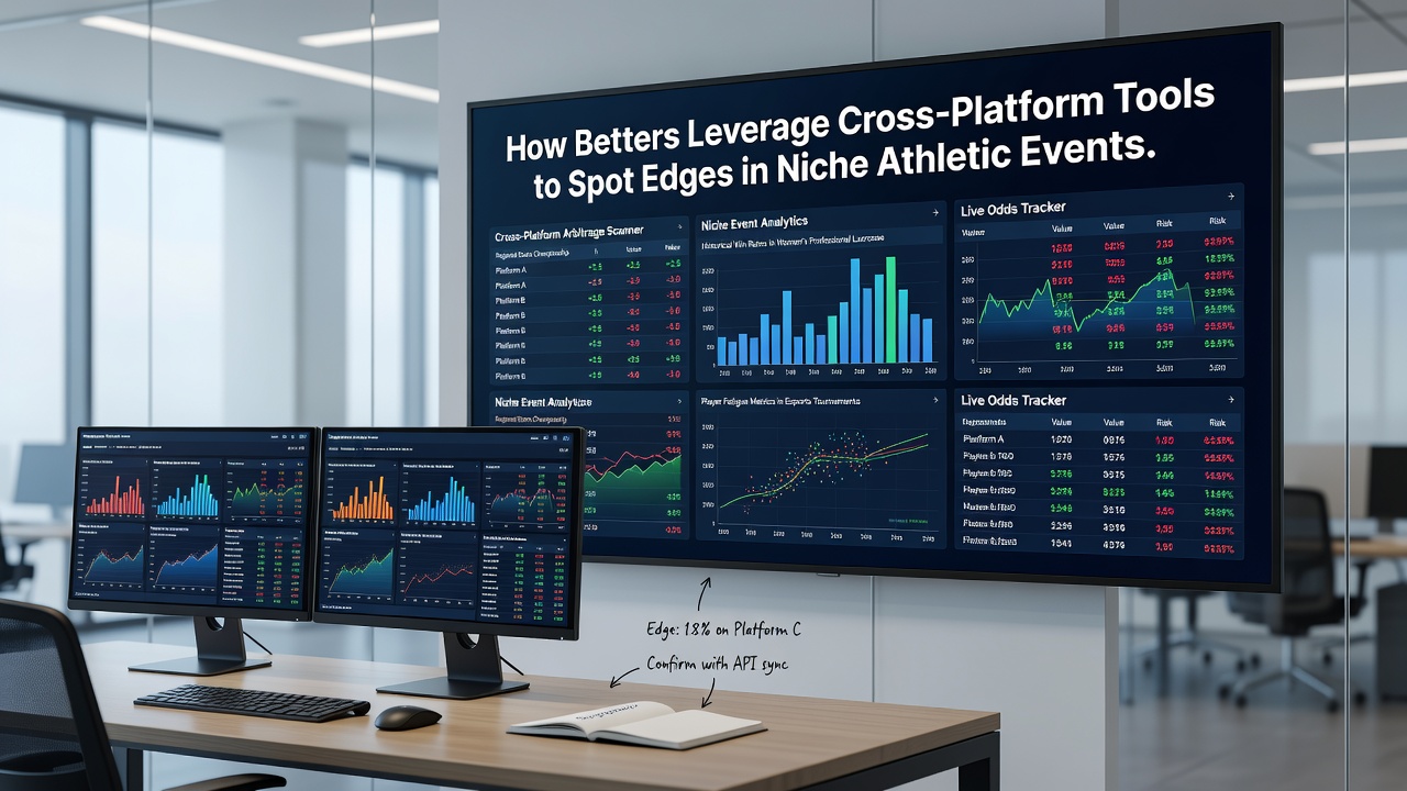 Dashboard displaying cross-platform data feeds for niche athletic event odds