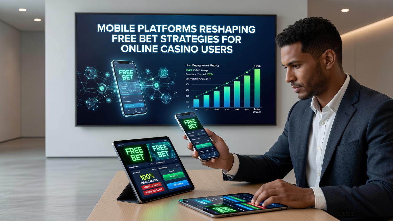 Mobile app interface displaying personalized free bet promotions for casino users
